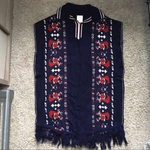 Amazing Vintage Deer Poncho